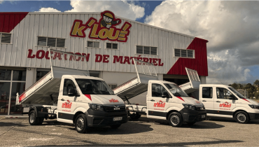 Trois camions-benne neufs- K'LOUÉ Martinique
