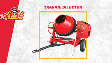 Le bon béton, c’est dès la première passe. Louez les bons outils.